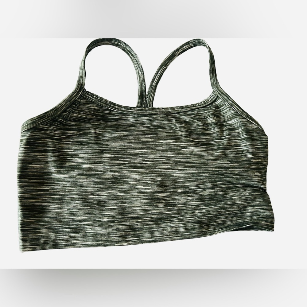 Aerie Green Strappy Sports Bra Offline by Aerie size X large